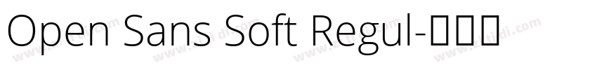 Open Sans Soft Regul字体转换